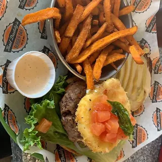 Fried Mozzarella Burger