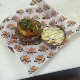 Fried Mozz Burger yummmmmm