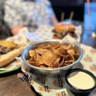 Housemade Potato Chips, double order