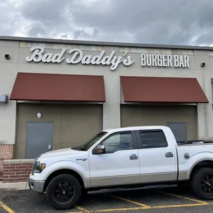 Signage at rear of building