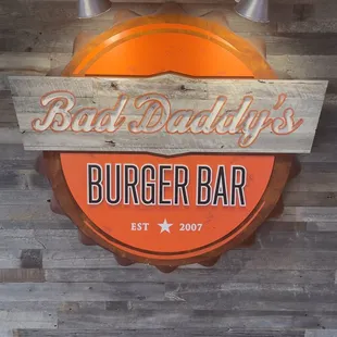Mall sign for Bad Daddy's
