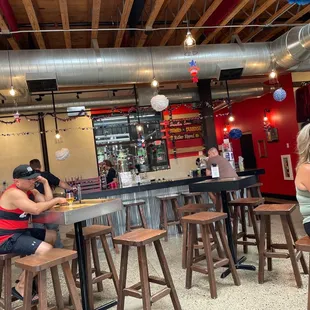 people sitting at the bar