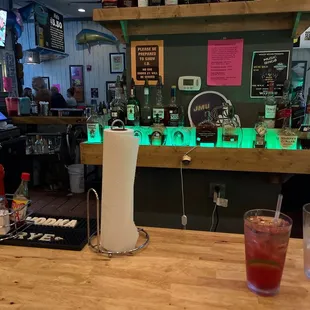 I waited a really long time for my second drink. Estimated 30 minutes. Not that busy tonight.