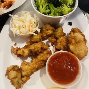 Jumbo fried oysters