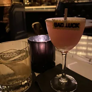 Even the ice cubes are dope! Mazcal old fashion and bourbon creation.