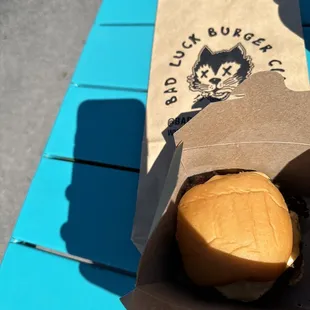 Bad Luck Burger. $8 and delicious!