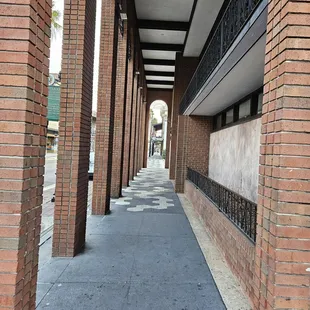 outside