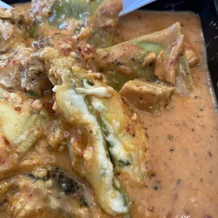 Picture of the filling in the Rosie Ravioli.