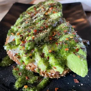 Delicious classic avocado toast