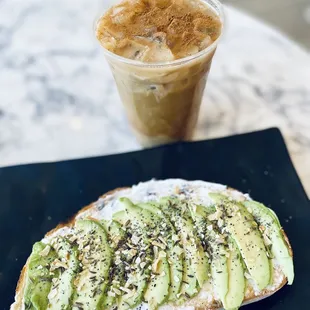 Oat - Chata Latte Avocado Everything Toast