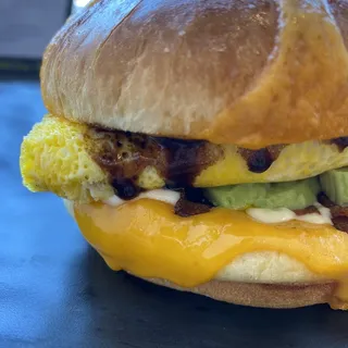 Bacon, Avocado and Eggs Sandwich