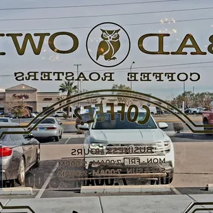 Bad Owl stares at the competitor Starbucks across the street.   Bad Owl beats them easily, IMO.