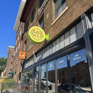 the outside of the building