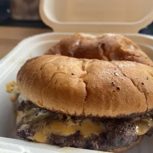 Shared the smashed burger