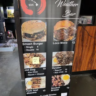 Menu on 4-1-23