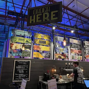 the inside of a restaurant