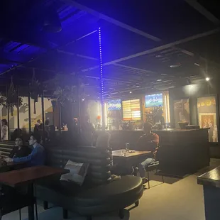people sitting at tables