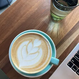 Latte with almond milk