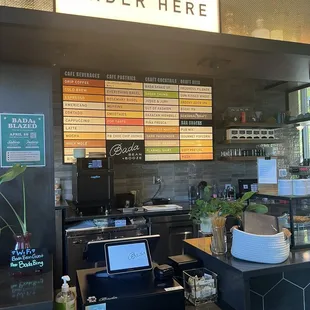 Order line and menu