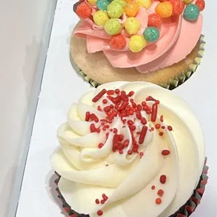 a variety of cupcakes