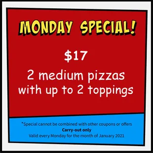 January Carry-Out Special