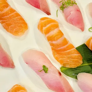 a plate of sushi