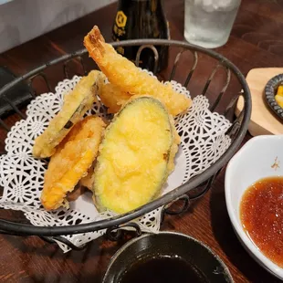 Light and crunchy tempuras.