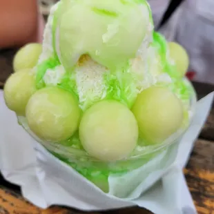 a close up of a dessert