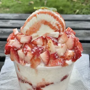 Strawberry Bingsu $10