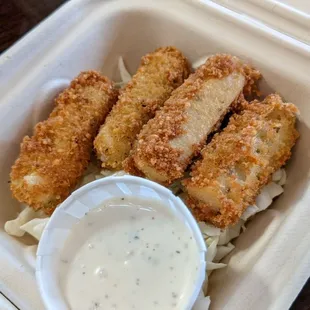 I think this is new it's their version of Mozzarella sticks....