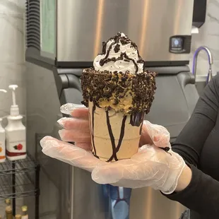 Ta Da! (We asked that the leave off the Snickers Ice Cream bar!)