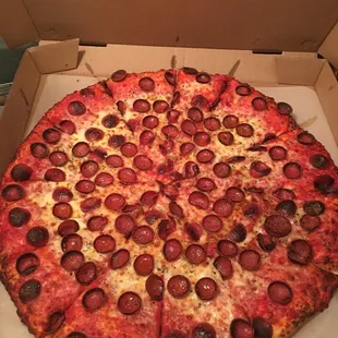 a pizza in a box