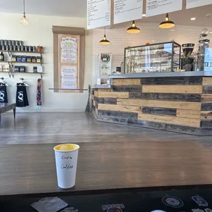 The Golden Milk superfood latte is golden.