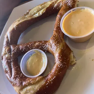Pretzel and beer cheese