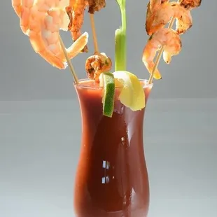 Shrimp Bloody Marys!
