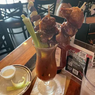 Chicken wing Bloody Mary