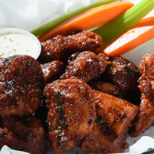 "Wood Grilled" Boneless Wings ~