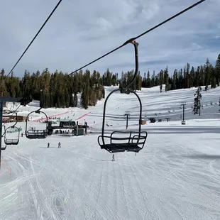 View of the beginner slope