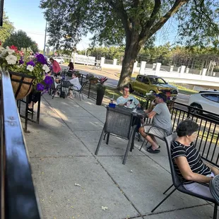 Outside dining