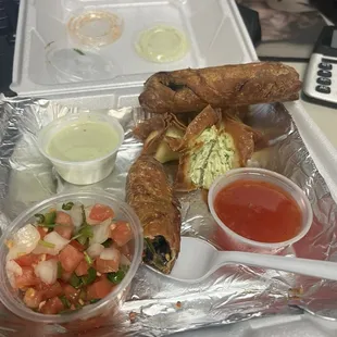 Southwest appetizers and Pico de Gallo