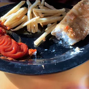 Fish fry, sorry it&apos;s half eaten