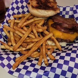 a sandwich and french fries