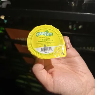 This gelatin shot tasted... interesting.