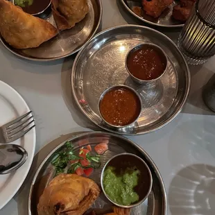 Samosas and fish fry