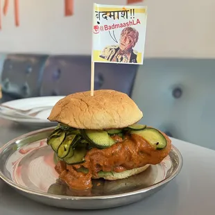 Fried Butter Chicken Sandwich