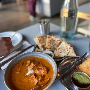 a plate of food on a table