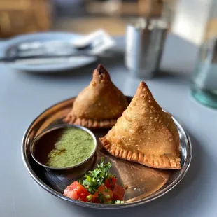 two pastries on a plate