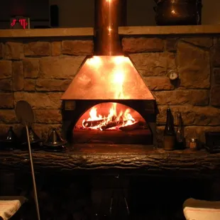Handmade Wood Fired Oven - In full view of the Dining Room