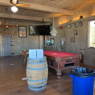 Bar area with pool tables
