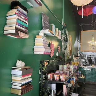 books on the wall